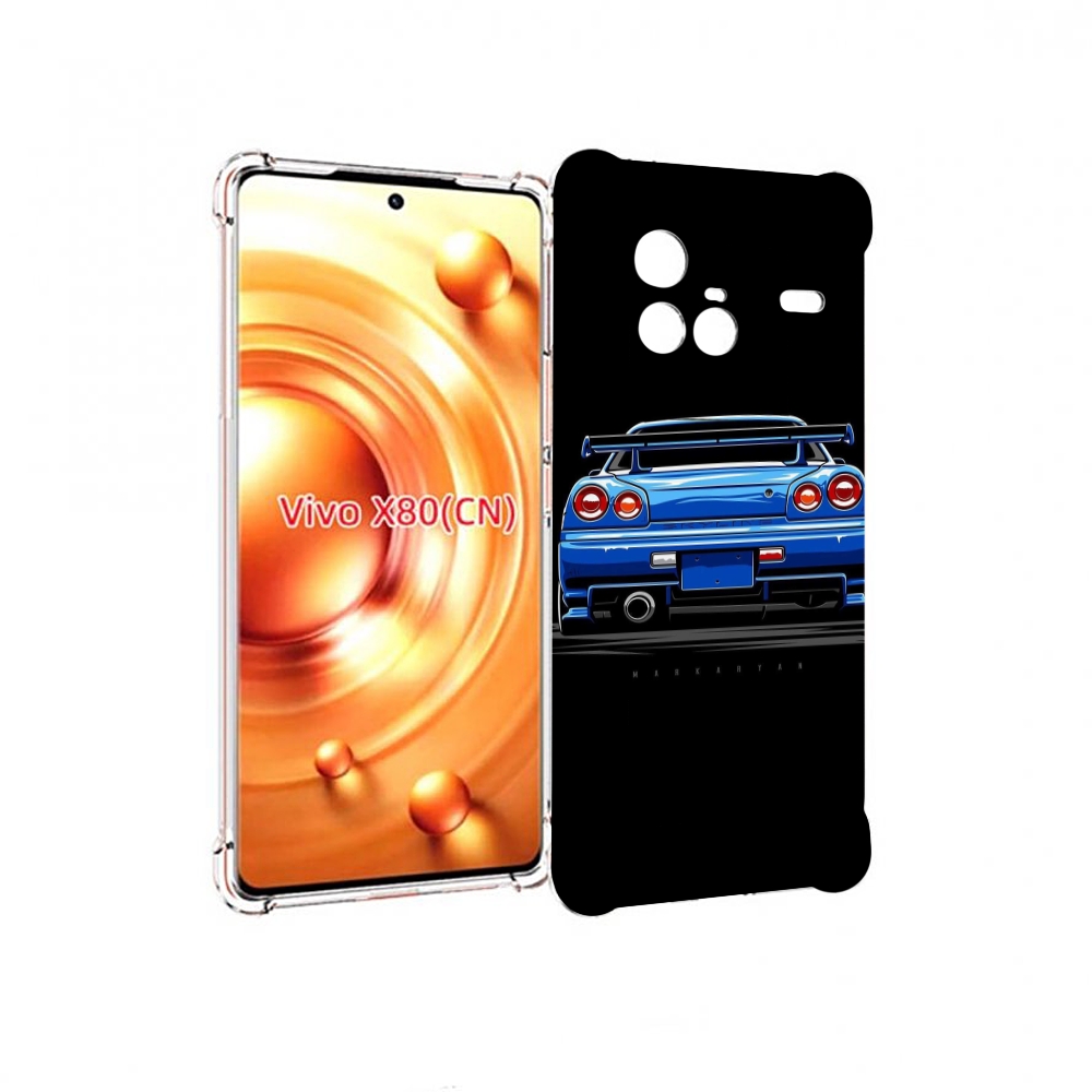 

Чехол Mypads Машина-Синяя Мужской Для Vivo X80, Прозрачный, Tocco