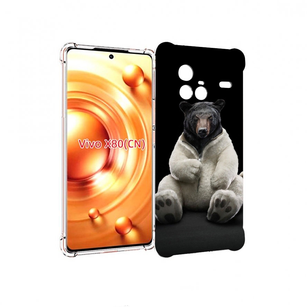 

Чехол Mypads Медведь-Бурый-Белый Для Vivo X80, Прозрачный, Tocco