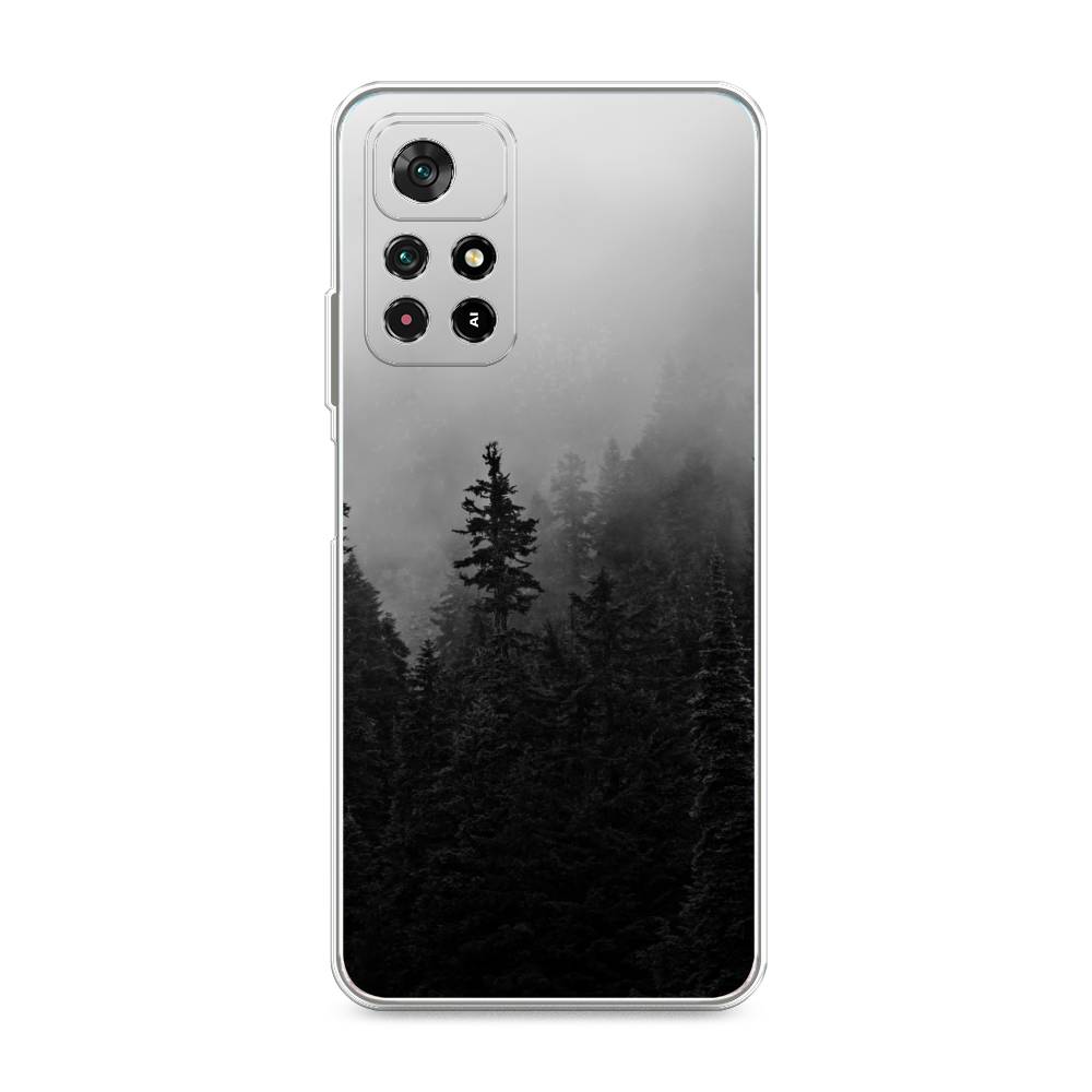 

Чехол на Poco M4 Pro 5G "Туманный лес", Серый;черный, 313650-2