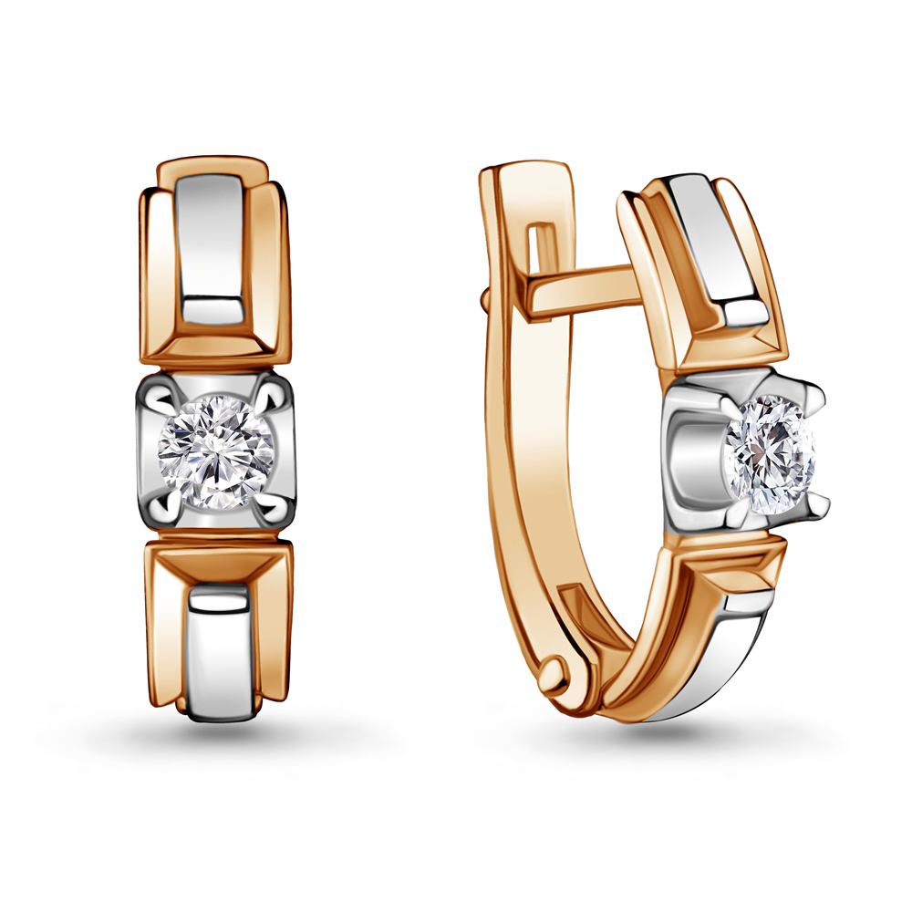 

Серьги из желтого золота с бриллиантом Yahont 226830, 226830