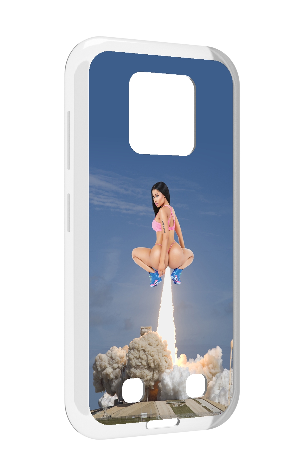 

Чехол MyPads ники-минаж-ракета детский для Oukitel WP18, Прозрачный, Tocco