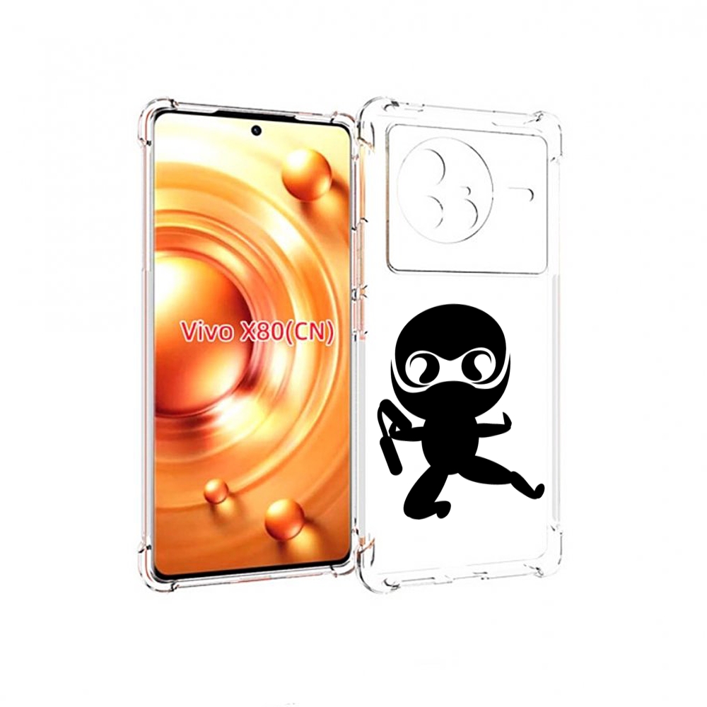 

Чехол Mypads Ниндзя Для Vivo X80, Прозрачный, Tocco