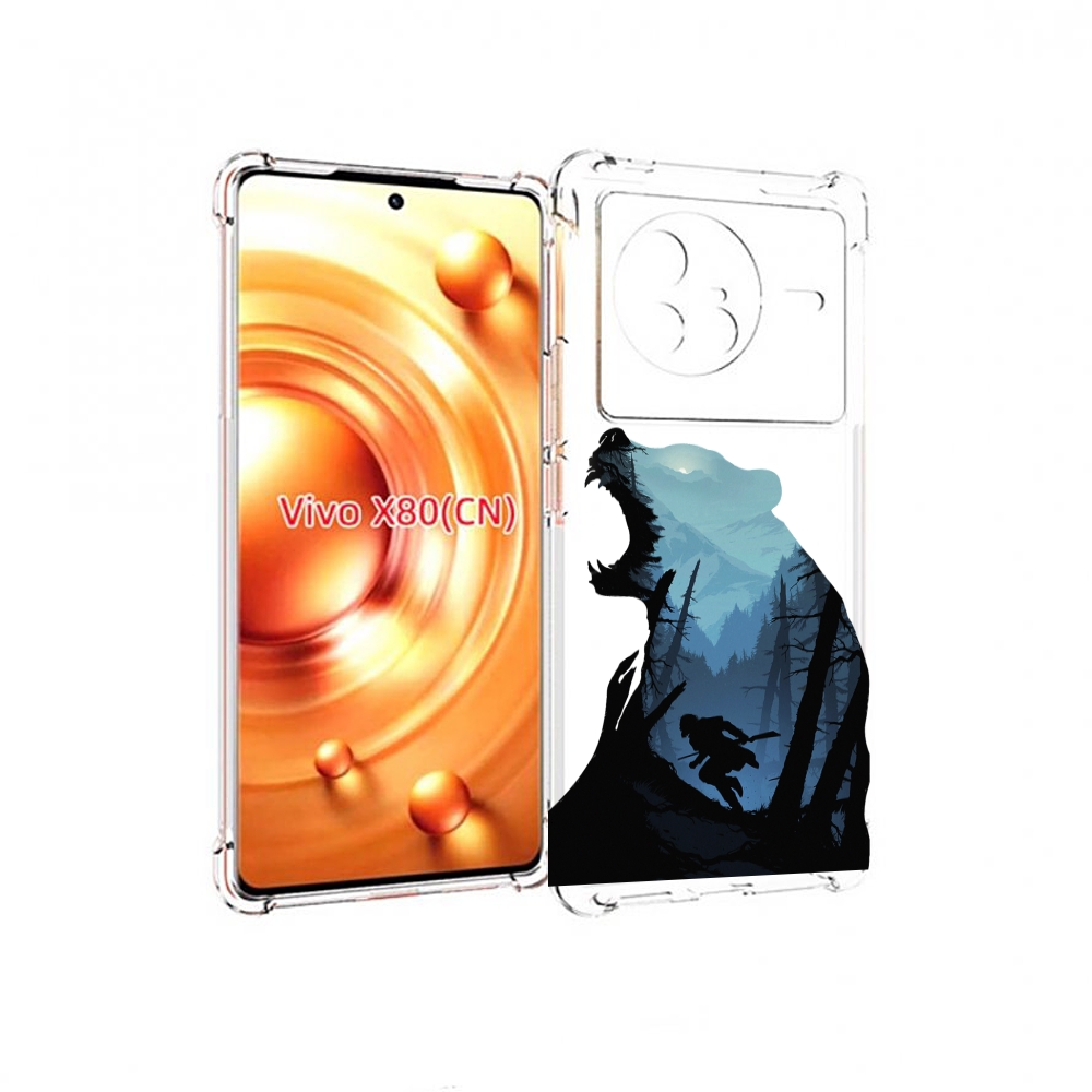 

Чехол Mypads Ночной-Медведь Для Vivo X80, Прозрачный, Tocco