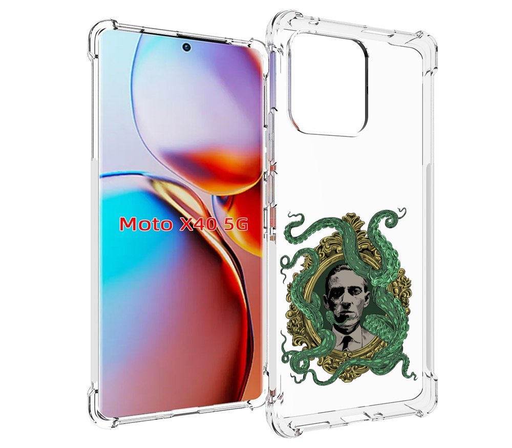 

Чехол MyPads портрет с кракеном для Motorola Moto X40, Прозрачный, Tocco