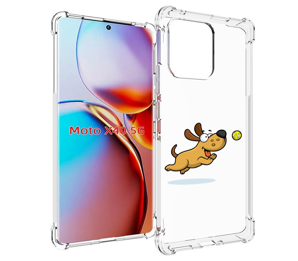 

Чехол MyPads пёсик для Motorola Moto X40, Прозрачный, Tocco