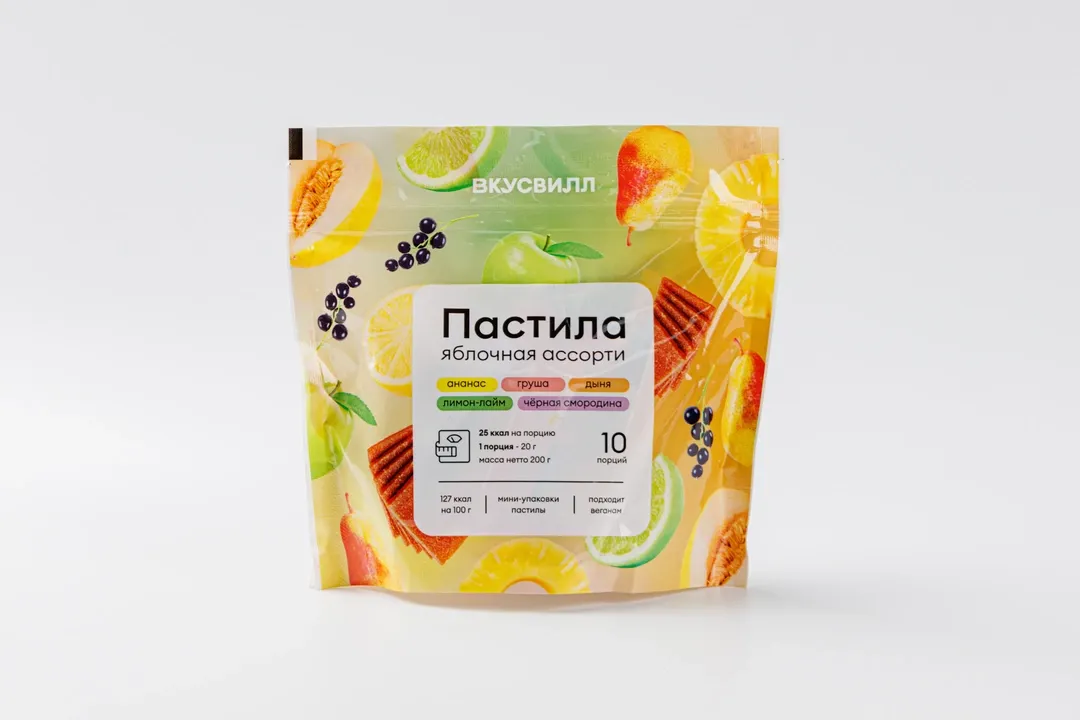 

Пастила ВкусВилл яблочная ассорти 200 г