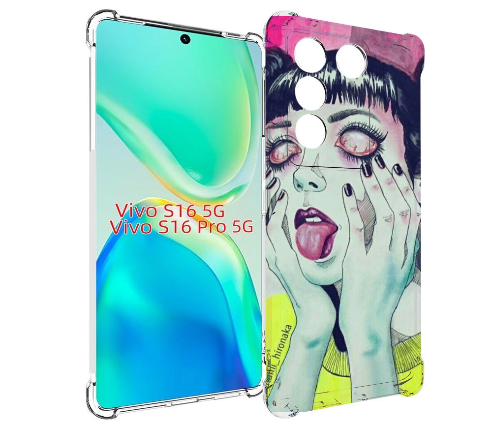 

Чехол MyPads девушка без зрачков для Vivo S16 5G/S16 Pro 5G/V27/V27 Pro, Tocco