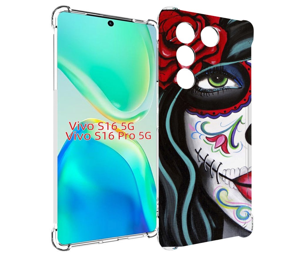 

Чехол MyPads девушка в масочке расписная женский для Vivo S16 5G / S16 Pro 5G / V27 / V..., Tocco