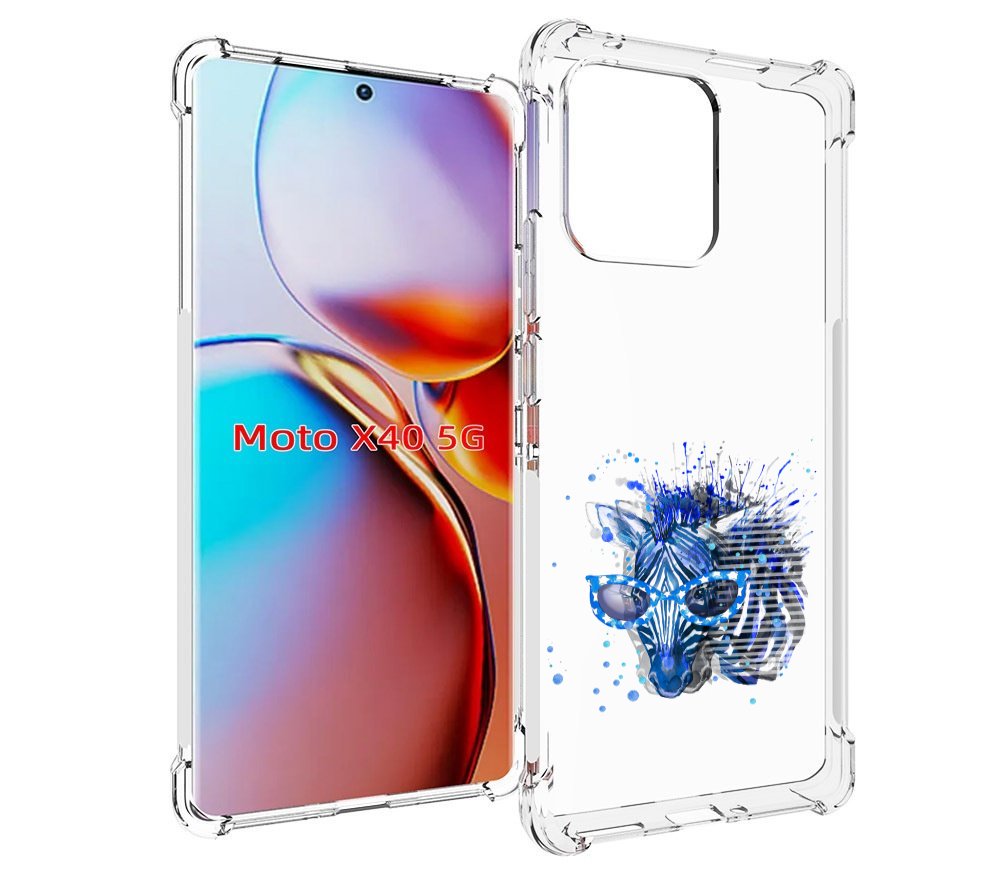 

Чехол MyPads расплывчатая зебра для Motorola Moto X40, Прозрачный, Tocco