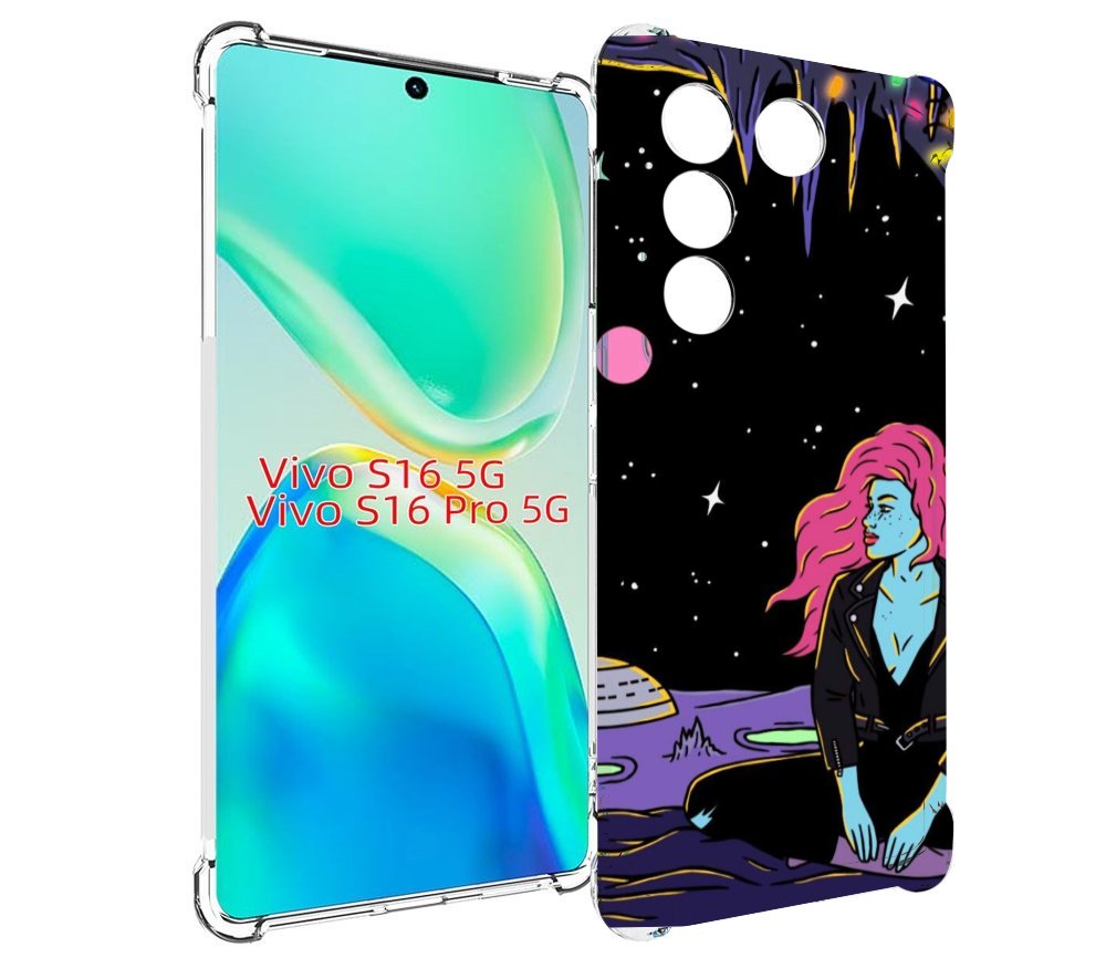 

Чехол MyPads девушка с красными волосами в космосе женский для Vivo S16 5G / S16 Pro 5G..., Tocco