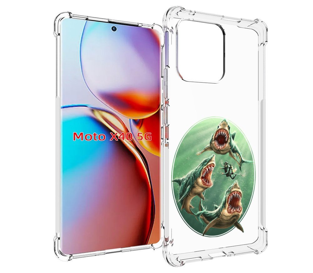 

Чехол MyPads синяя бездна для Motorola Moto X40, Прозрачный, Tocco
