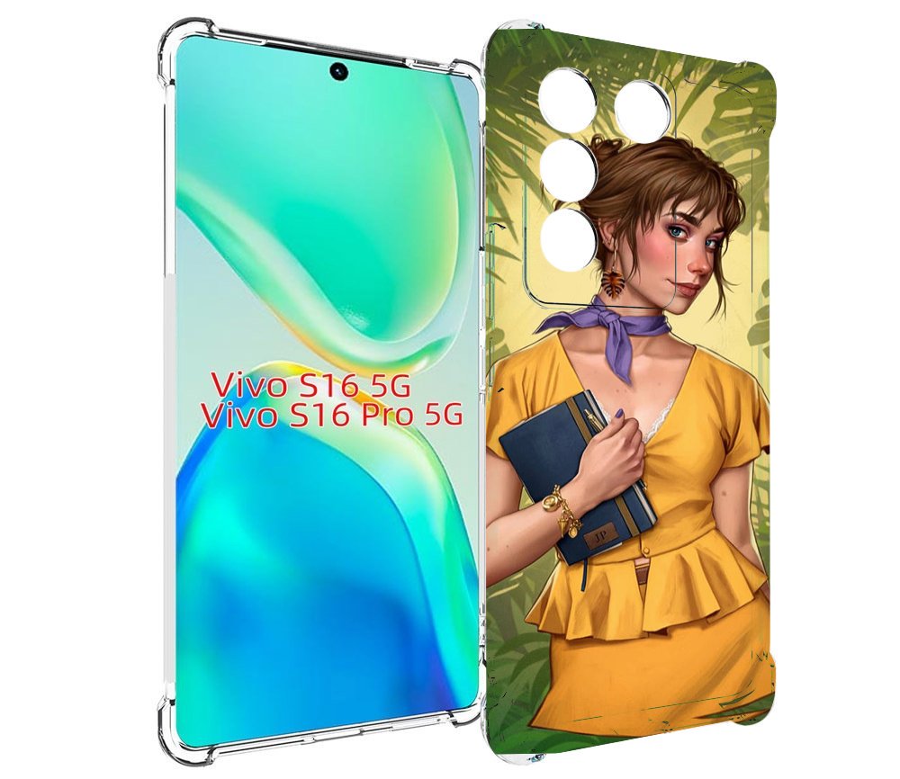 

Чехол MyPads девушка-в-зелени женский для Vivo S16 5G/S16 Pro 5G/V27/V27 Pro, Tocco