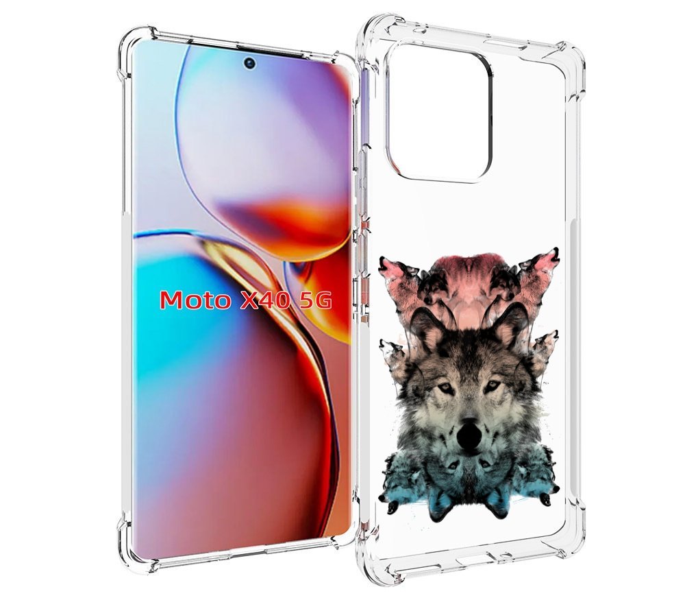 

Чехол MyPads стая для Motorola Moto X40, Прозрачный, Tocco