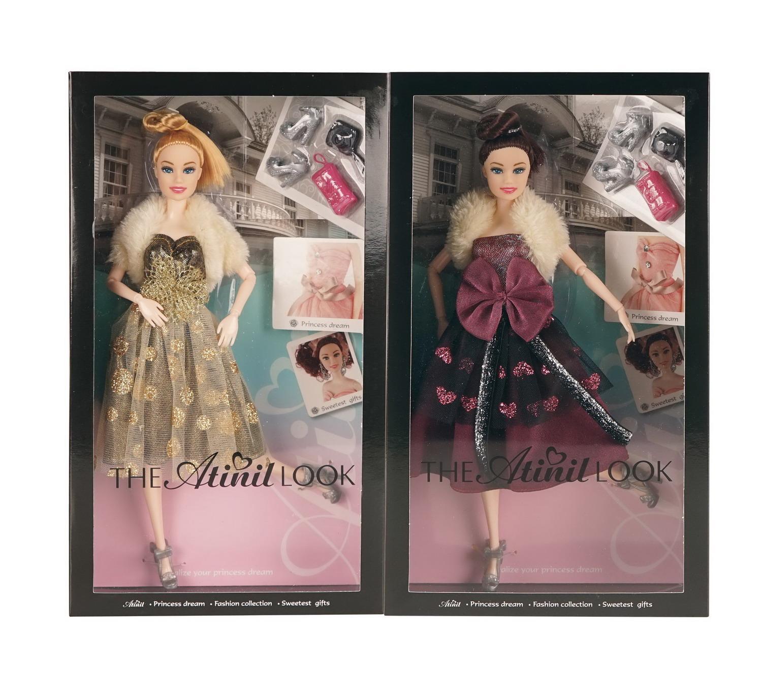 фото Кукла junfa atinil модный показ в платье с меховой накидкой, 28см wj-21561 junfa toys