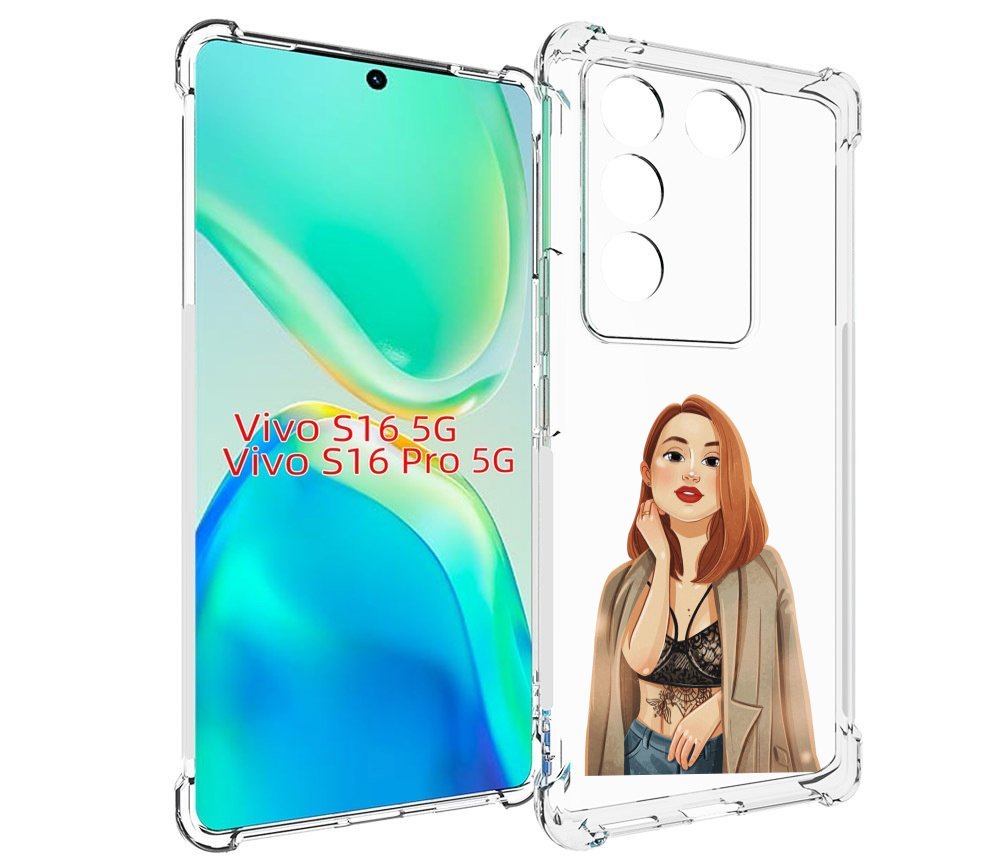 

Чехол MyPads девушка-в-кружевном-2 для Vivo S16 5G/S16 Pro 5G/V27/V27 Pro, Tocco