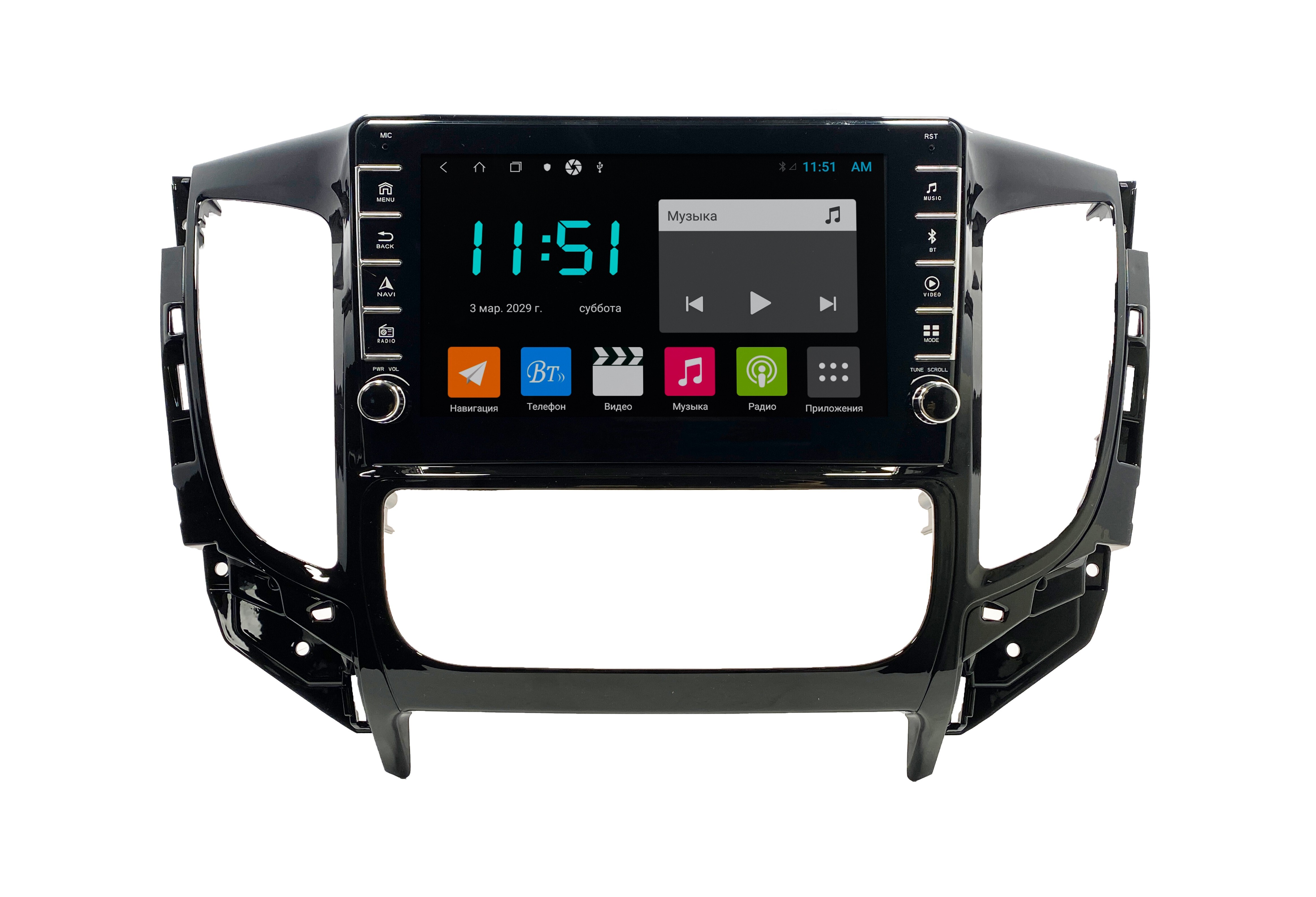 Штатная автомагнитола Zenith Mitsubishi L200 2015 Климат контроль Android 12 464GB с 3249200₽