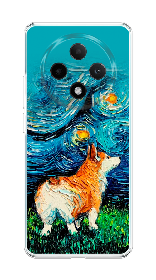 

Чехол на Oppo A3 Pro 5G "Корги звёздная ночь", Коричневый;белый;зеленый, 2517950-1