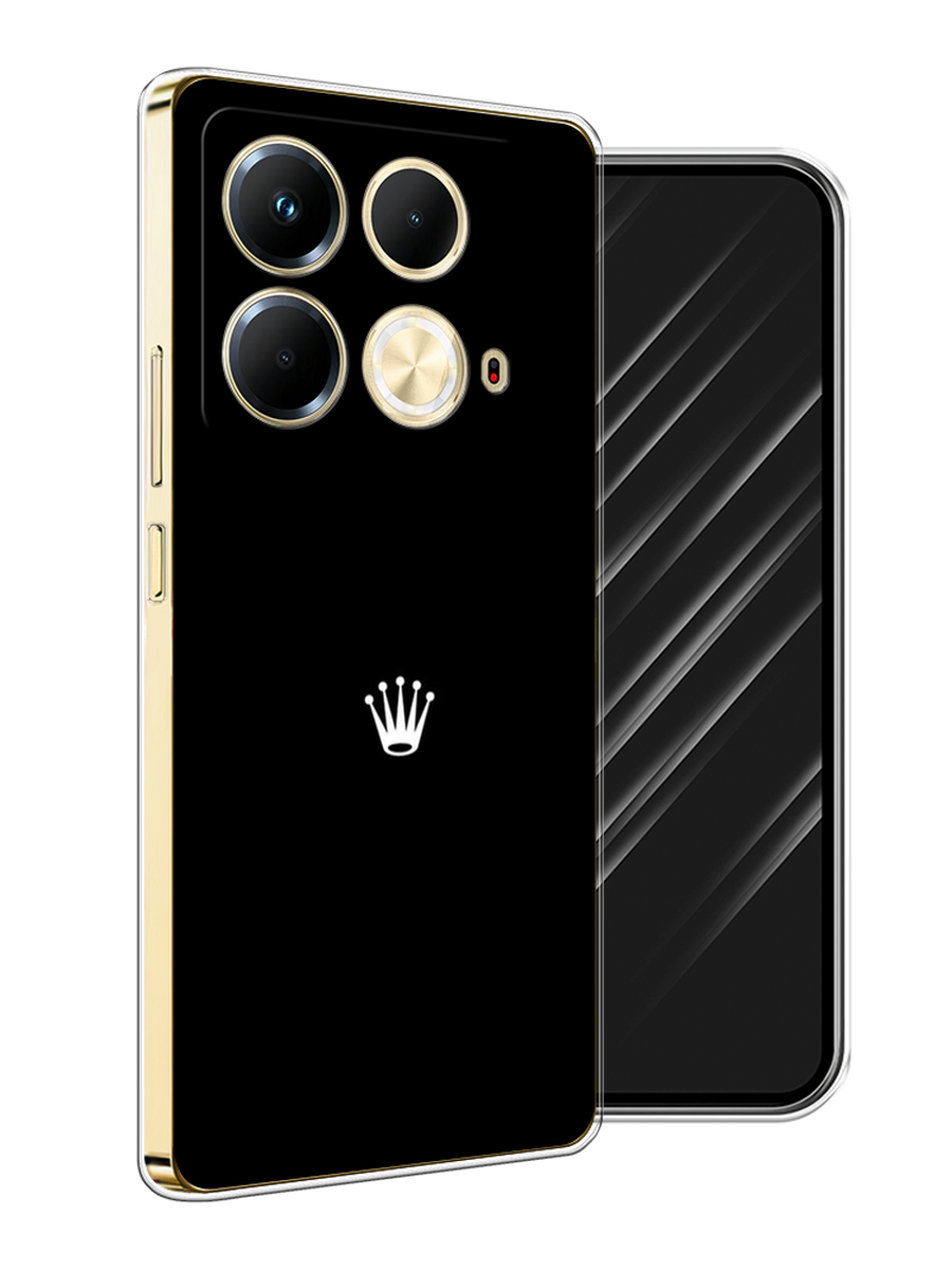 

Чехол Awog на Infinix Note 40 "Белая корона на черном фоне", Черный, 3105850-1