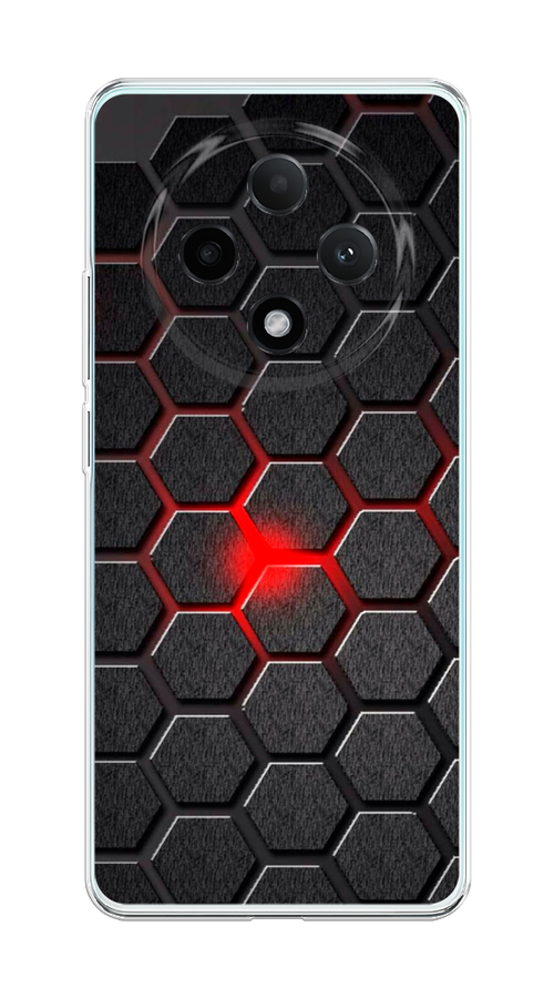 

Чехол на Oppo A3 Pro 5G "Соты красные", Красный;черный;серый, 2517950-1