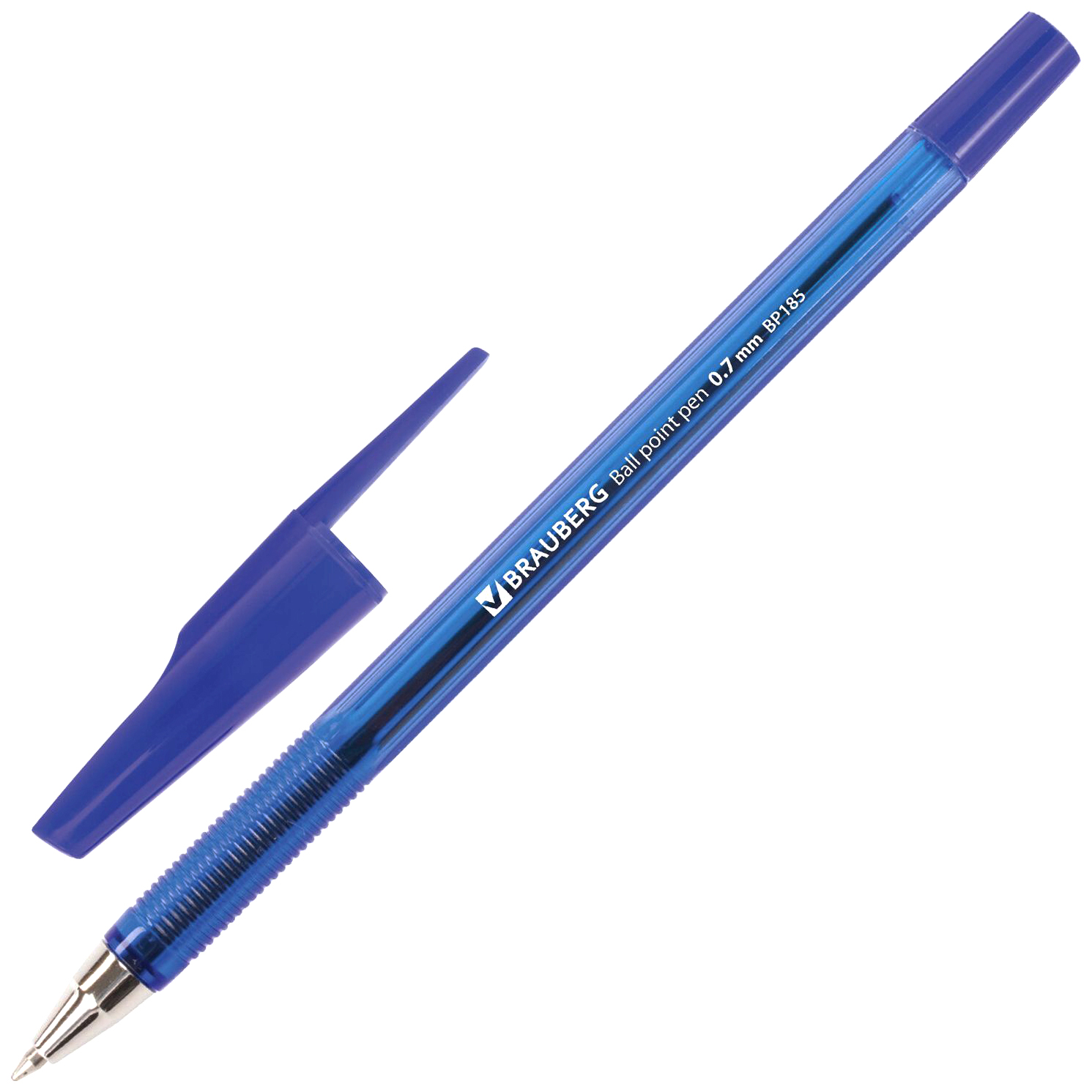 

Ручка шариковая Brauberg Black Jack 141296, синяя, 0,7 мм, 1 шт.