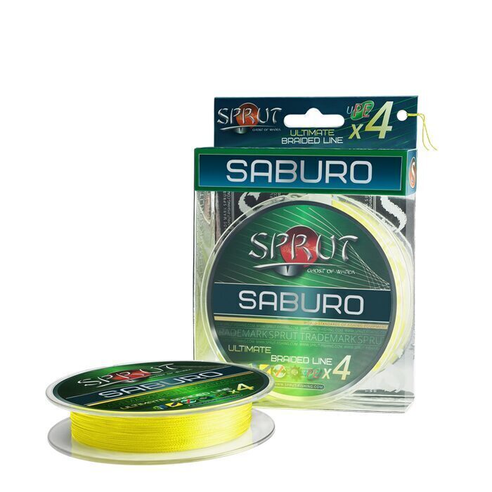 

Шнур Sprut SABURO (0.14 / 11.5 / 95 / 2 / желтый / Fluo Yellow / 2 / 200 / 2), Saburo Soft Ultimate