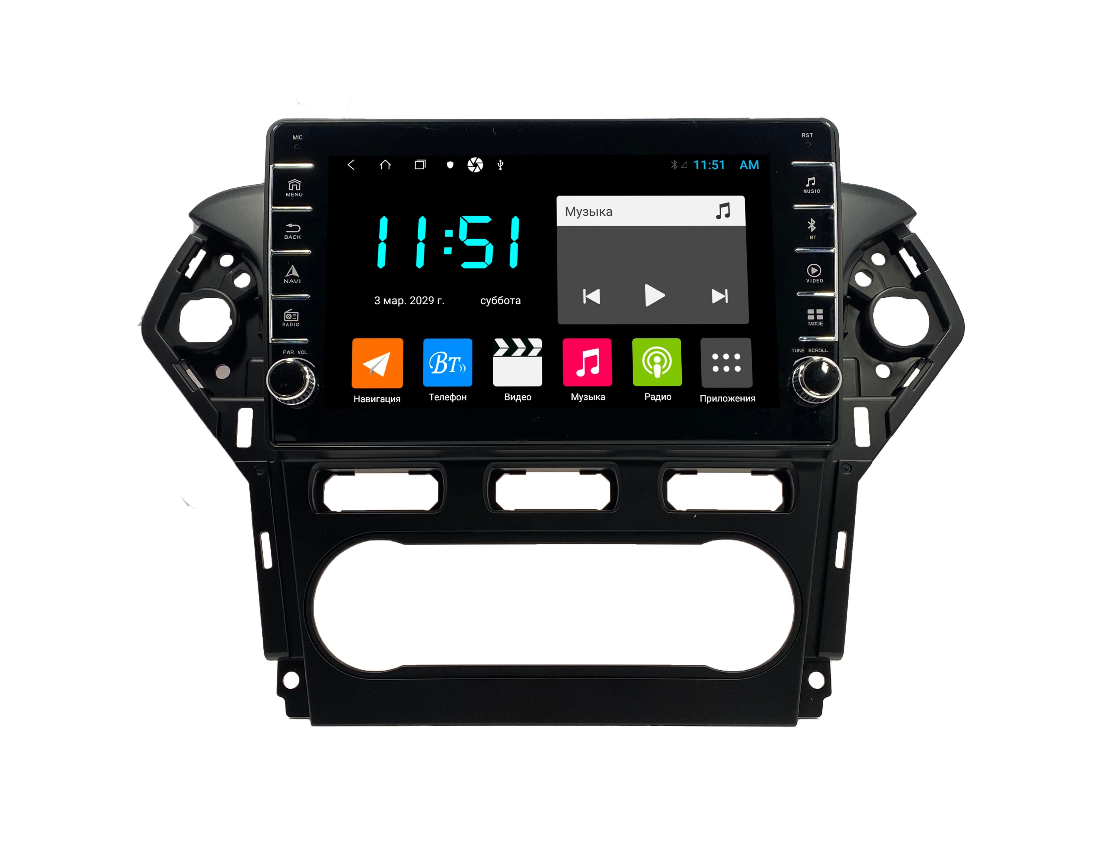 Штатная автомагнитола Zenith Ford Mondeo 4 2010-2014 Климат контроль Android 12 464GB 3297400₽