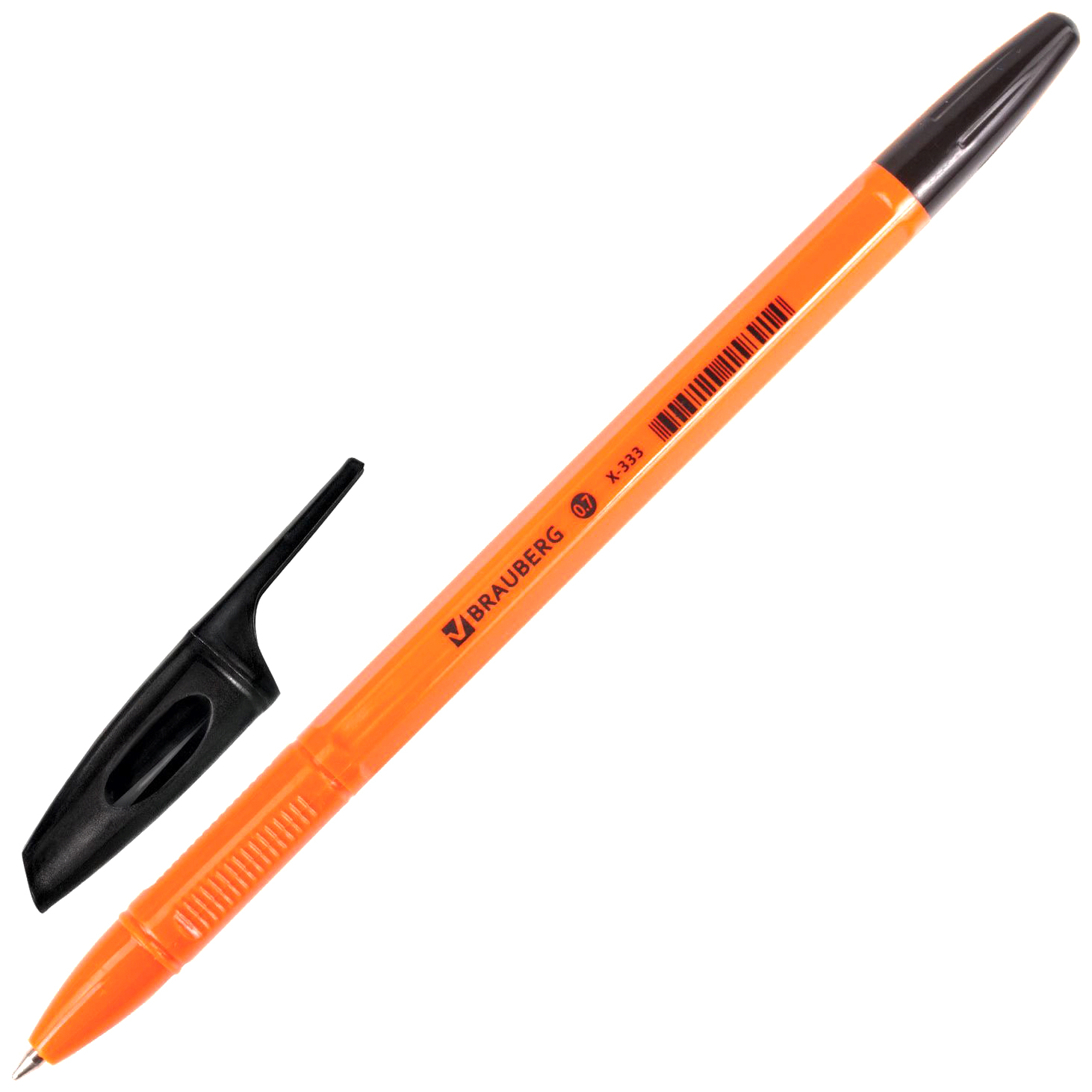 

Ручка шариковая Brauberg X-333 Orange 142410, черная, 0,7 мм, 1 шт.
