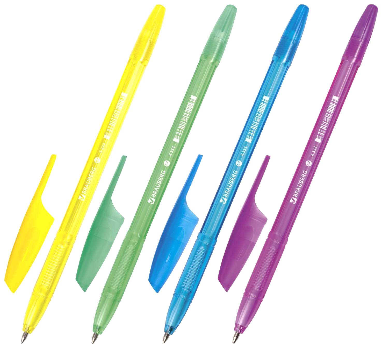 

Ручка шариковая Brauberg X-333 Neon 142829, синяя, 0,7 мм, 1 шт.