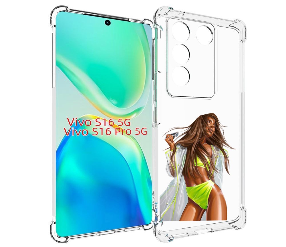 

Чехол MyPads девушка-модель-мулатка для Vivo S16 5G/S16 Pro 5G/V27/V27 Pro, Tocco