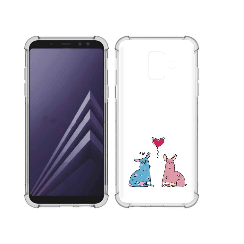 

Чехол MyPads Tocco для Samsung Galaxy A6 (2018) Лама любовь (PT111558.582.102), Прозрачный, Tocco