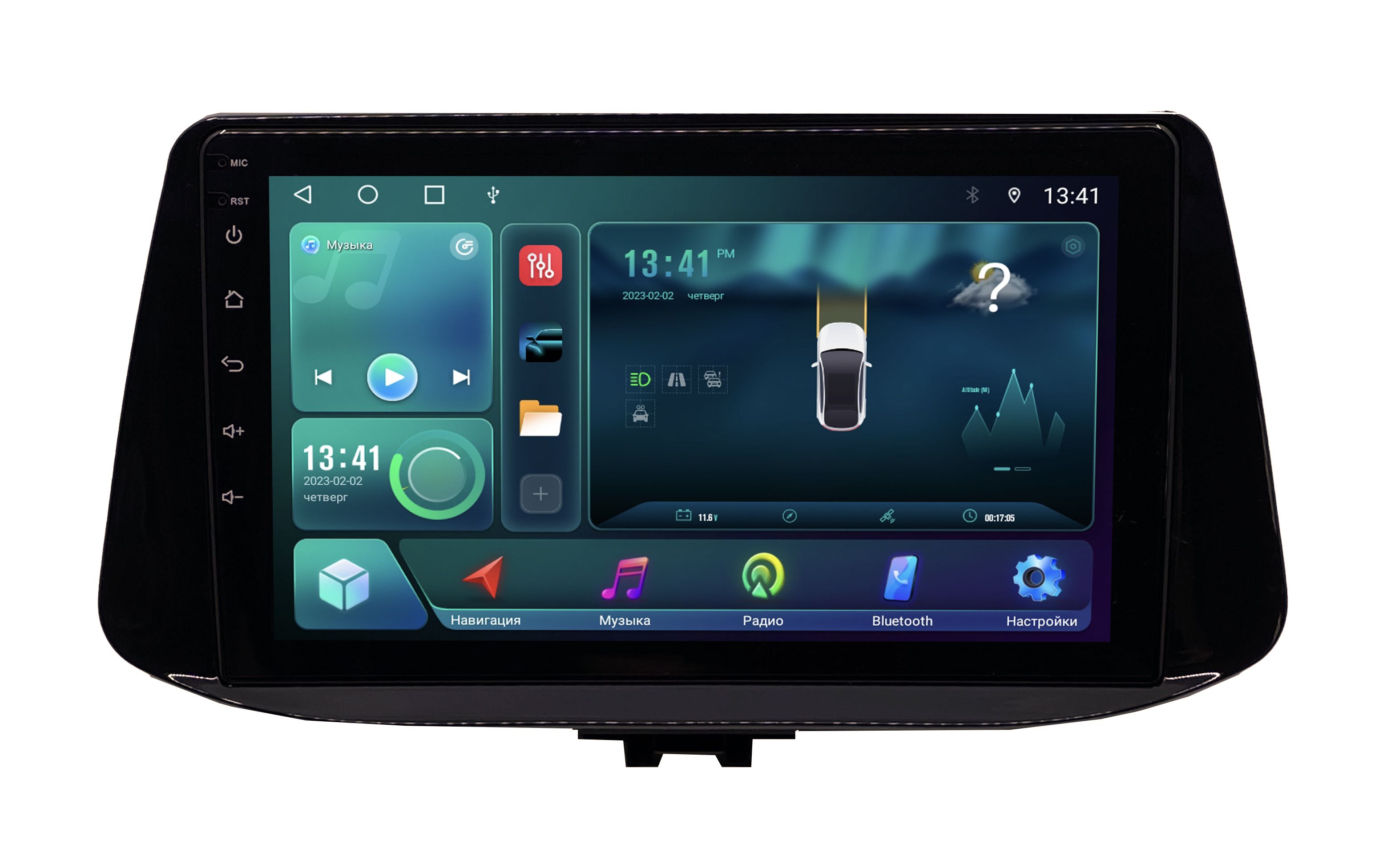 Штатная магнитола Zenith Hyundai i30 2017-2023 Android 12 232 GB Мультируль ШГУ 2003400₽