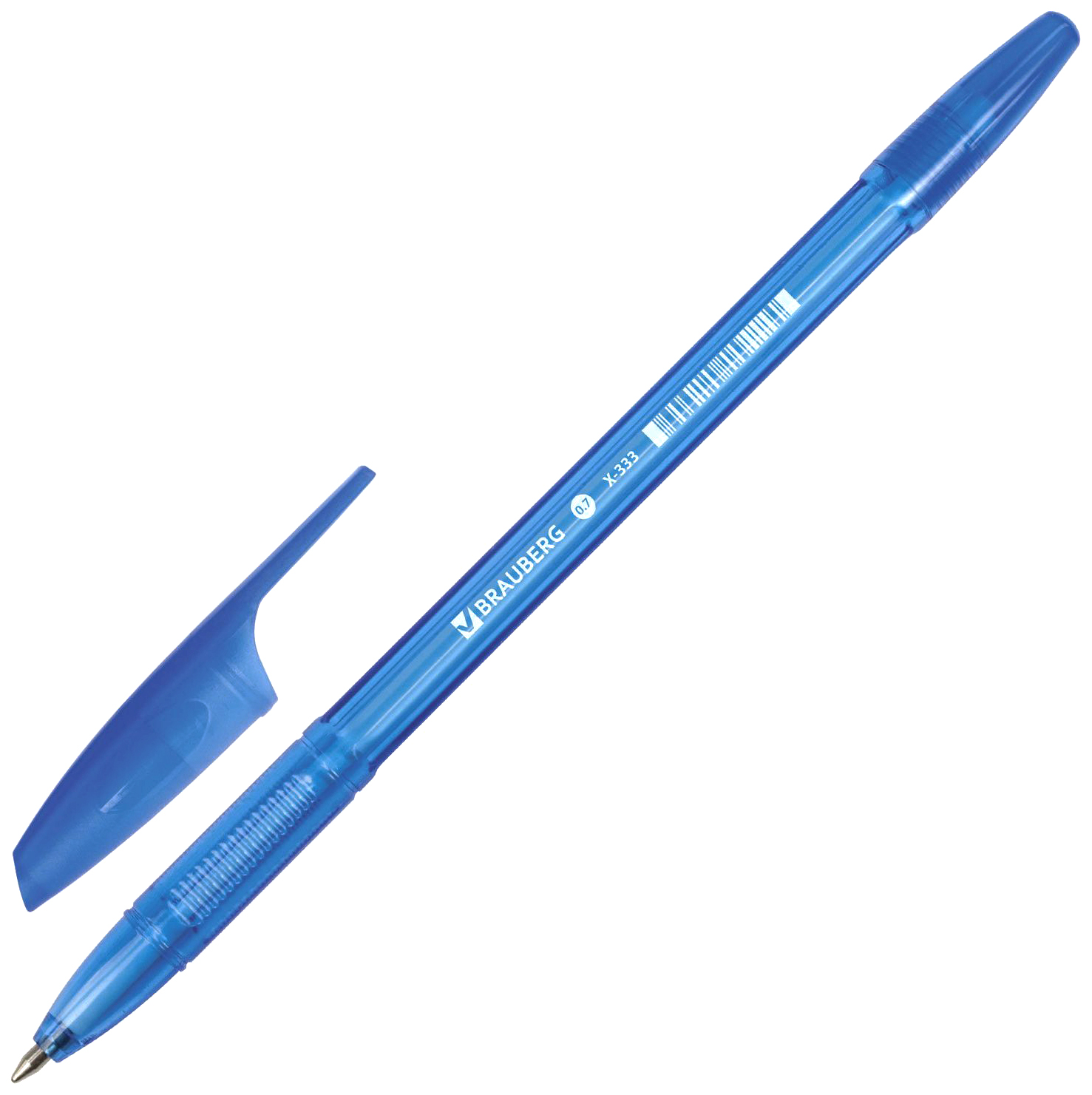 

Ручка шариковая Brauberg X-333 142828, синяя, 0,7 мм, 1 шт.