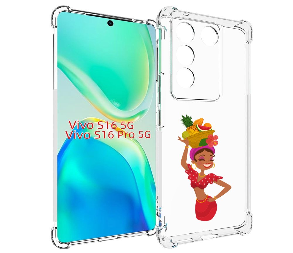 

Чехол MyPads девушка-мулатка для Vivo S16 5G/S16 Pro 5G/V27/V27 Pro, Tocco