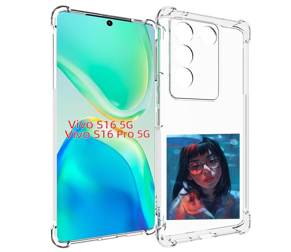 

Чехол MyPads девушка-под-красным-светом для Vivo S16 5G/S16 Pro 5G/V27/V27 Pro, Tocco
