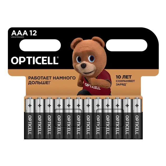 Батарейка Opticell Basic ААА алкалиновая 12 шт