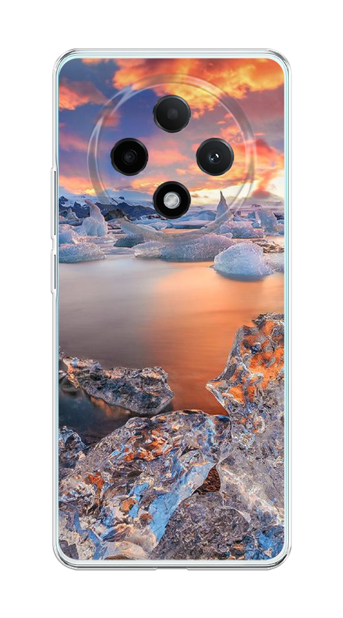 

Чехол на Oppo A3 Pro 5G "Ледники", Синий;оранжевый, 2517950-1