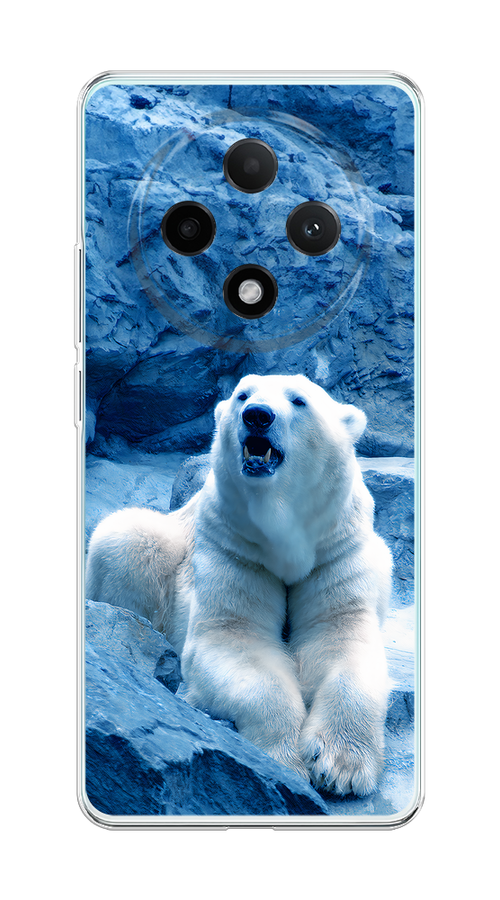 

Чехол на Oppo A3 Pro 5G "Белый медведь", Голубой;белый, 2517950-1