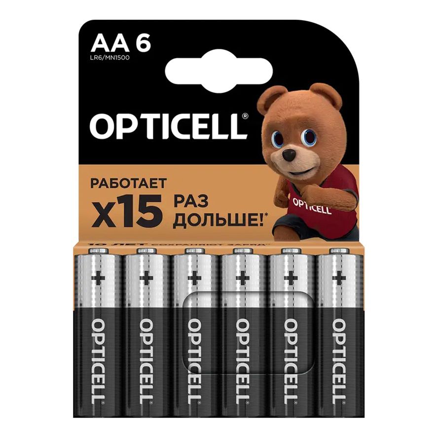 Батарейки Opticell Basic АА 6 шт