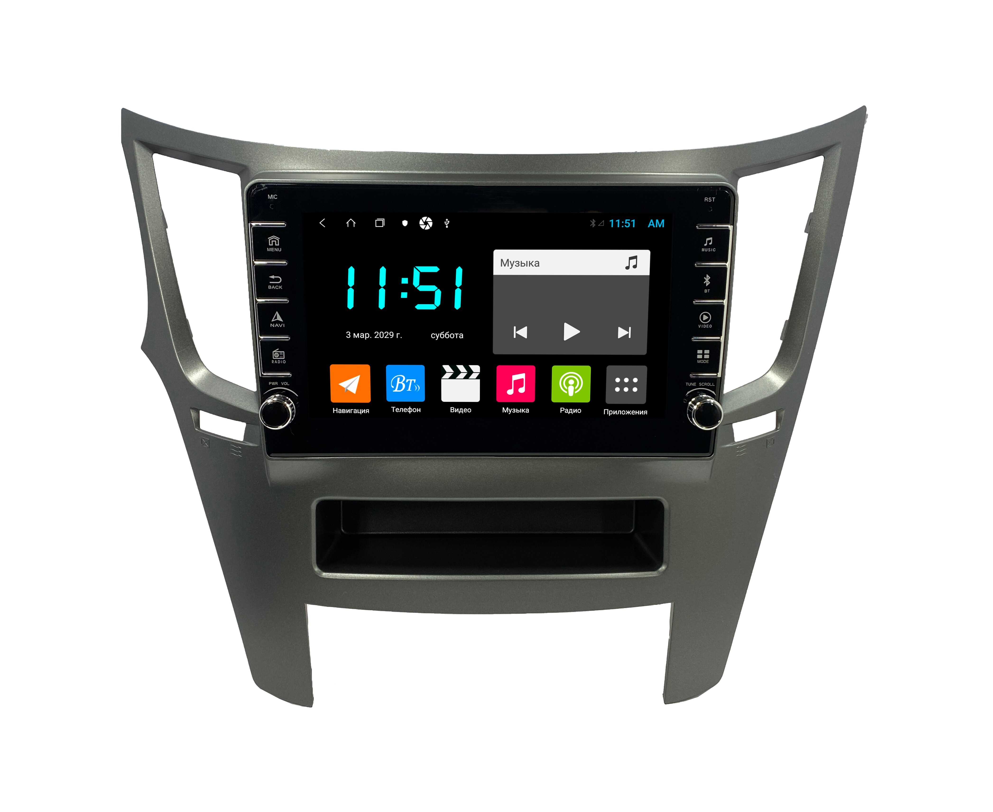 Штатная автомагнитола Zenith Subaru Outback 2009-2014 Android 12 464GB с крутилками 3297400₽