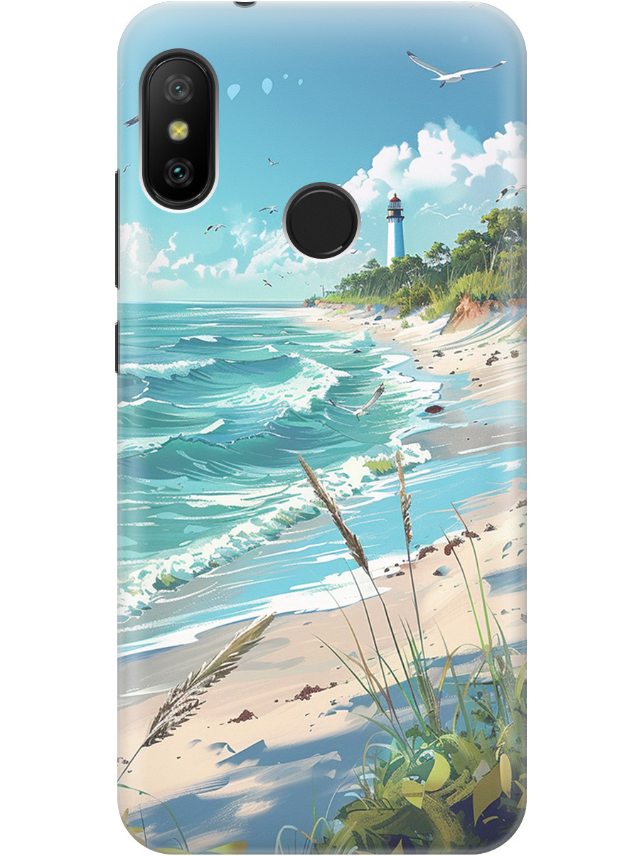 

Силиконовый чехол на Xiaomi Mi A2 Lite / Redmi 6 Pro с принтом "Чайки у маяка", Белый;голубой;зеленый;прозрачный, 718586941