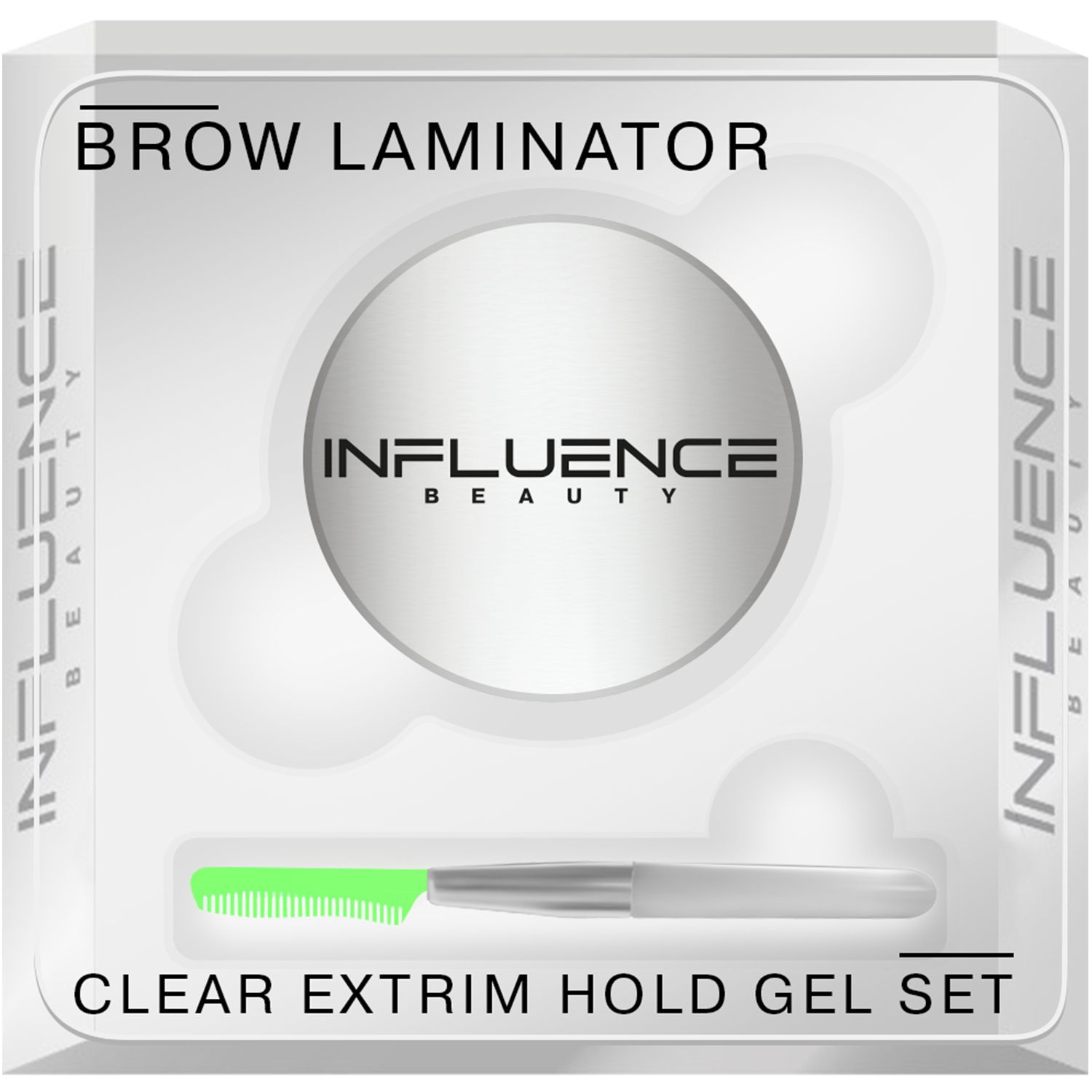 Гель для бровей Influence Beauty Brow Laminator, ламинирование, укладка, прозрачный, 4,5 г korolkova гель для роста ресниц и бровей lash