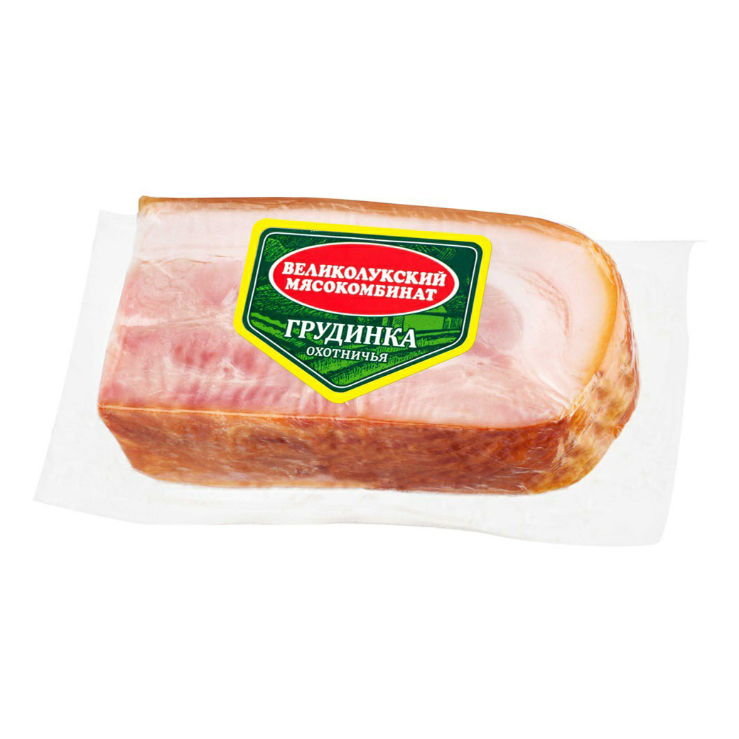 

Грудинка варено-копченая Великолукский мясокомбинат Охотничья