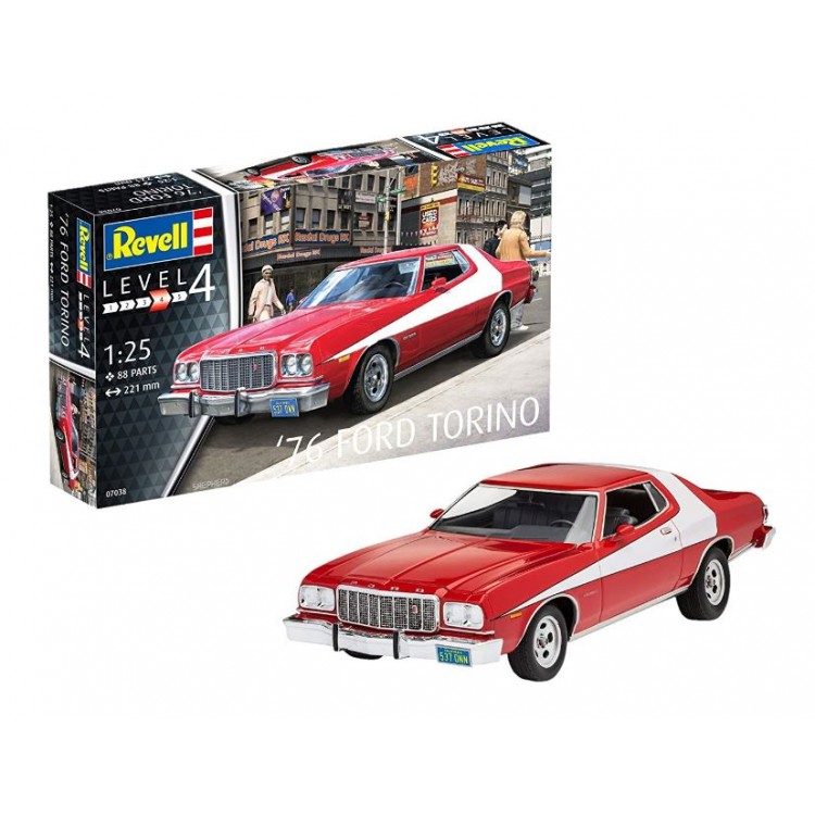 

Сборная модель Revell 1/25 Автомобиль 1976 Ford Torino 07038