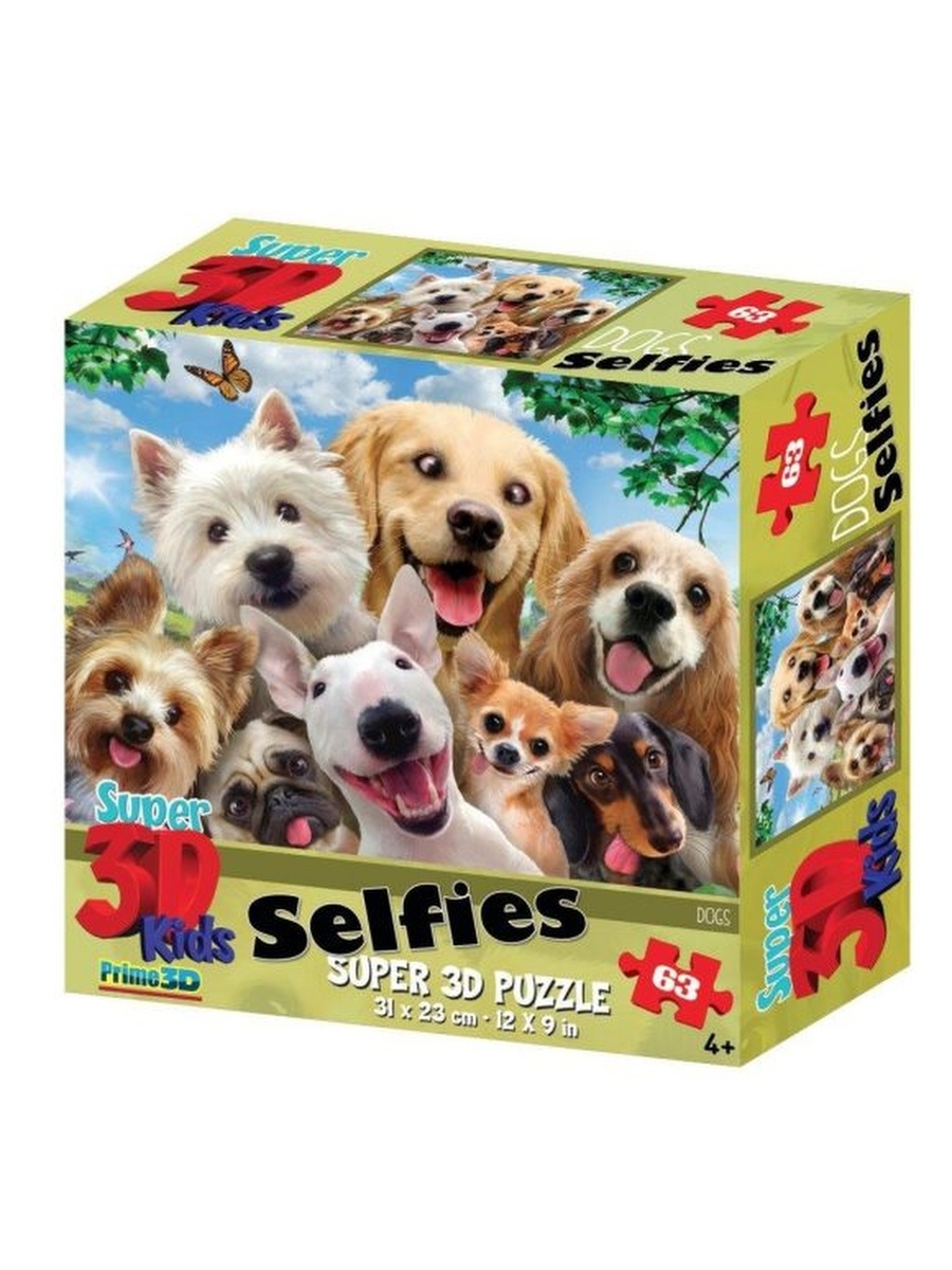 

Стерео пазл Собаки селфи Prime 3D