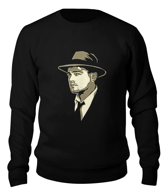 

Свитшот унисекс Printio Leonardo dicaprio черный S, Leonardo dicaprio