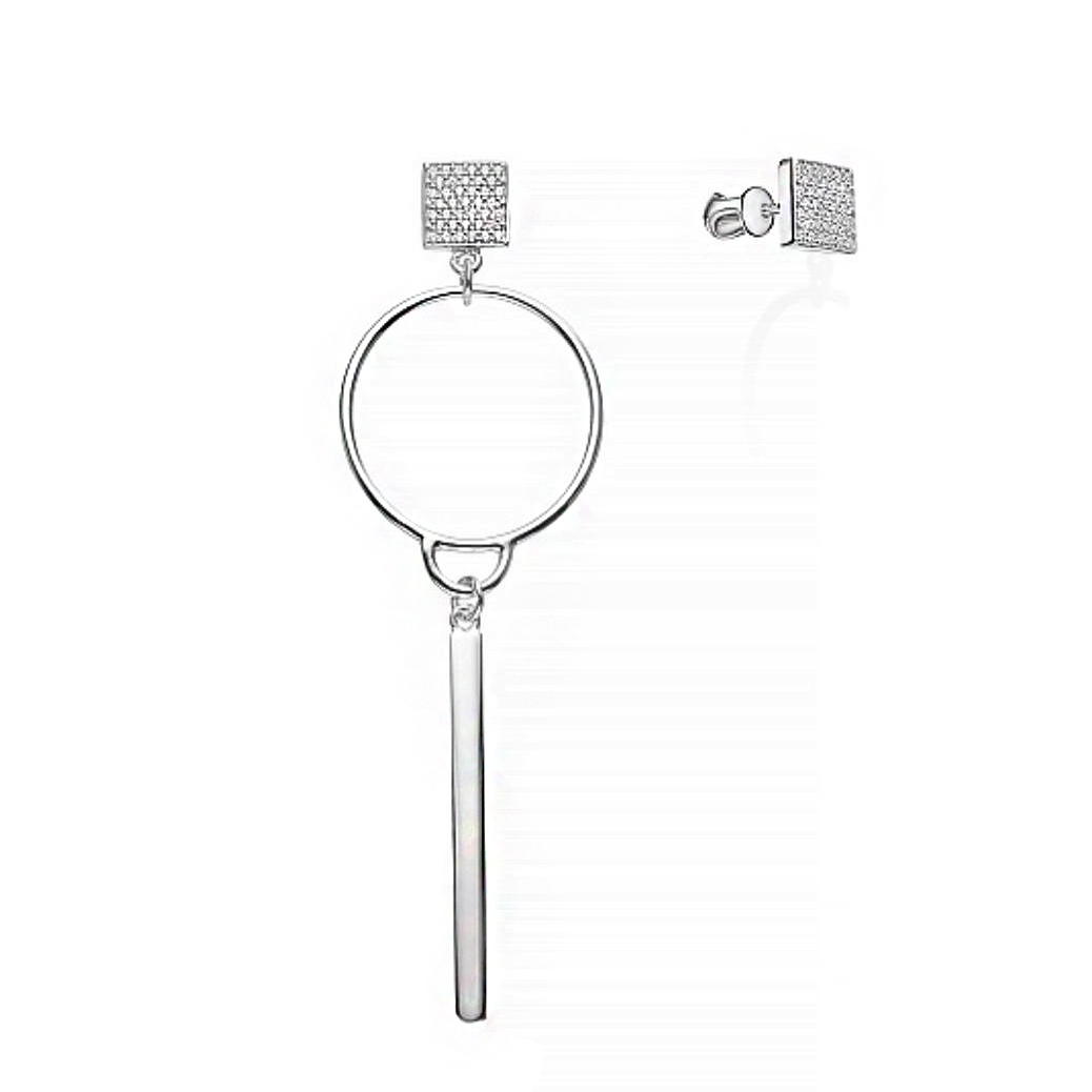 

Серьги из серебра с фианитом Яхонт Ювелирный 228152, 228152