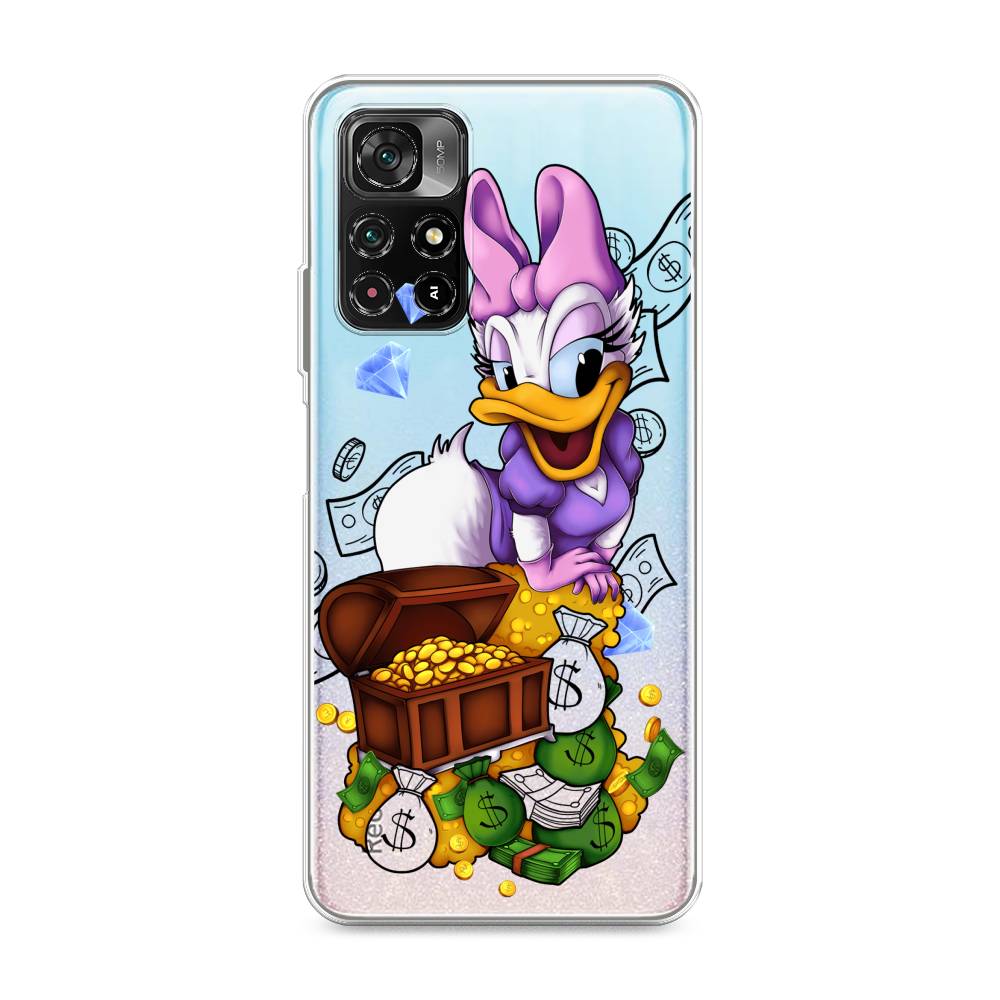 

Чехол на Poco M4 Pro 5G "Rich Daisy Duck", Коричневый;белый;фиолетовый, 313650-6