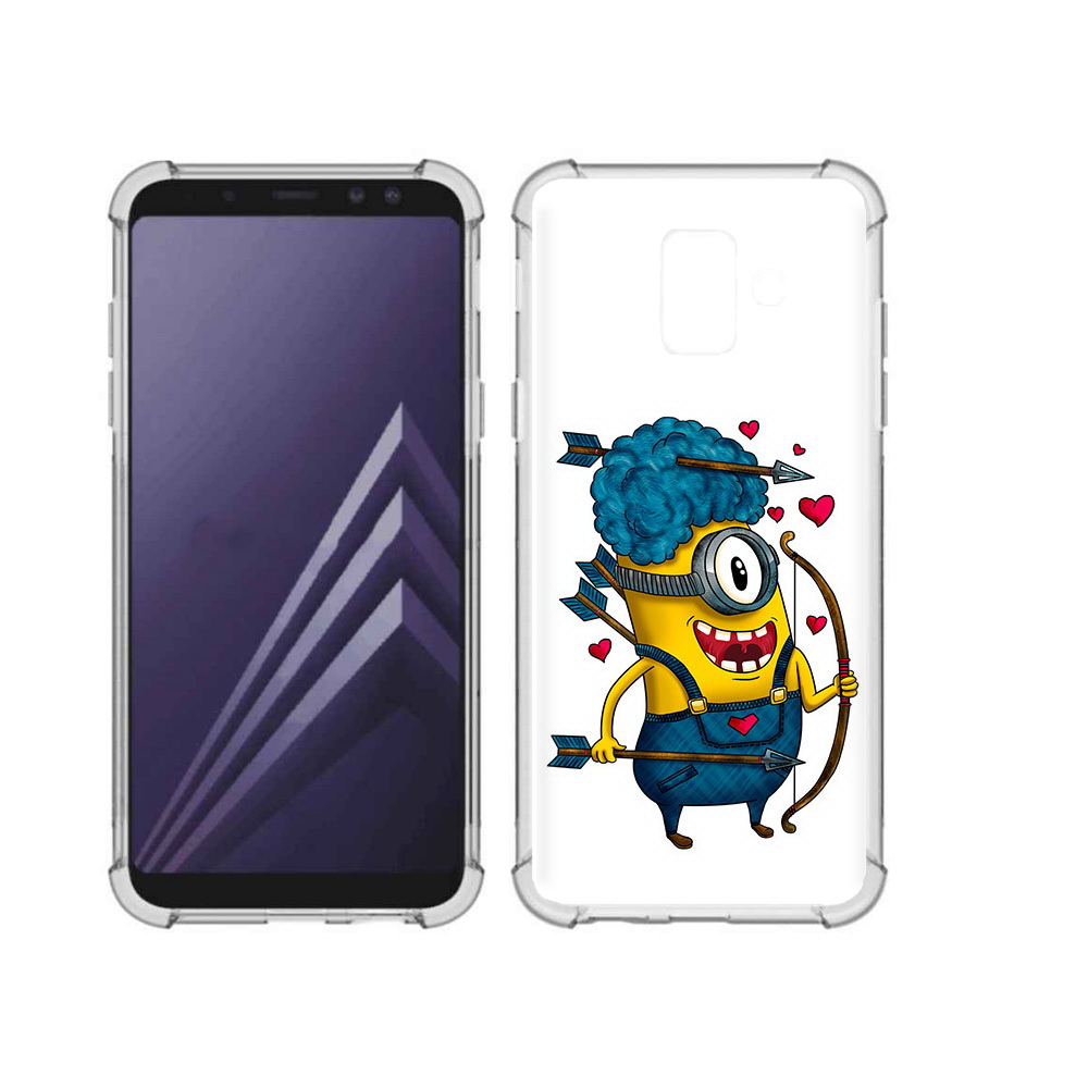 

Чехол MyPads Tocco для Samsung Galaxy A6 (2018) Миньон купидон (PT111558.582.117), Прозрачный, Tocco