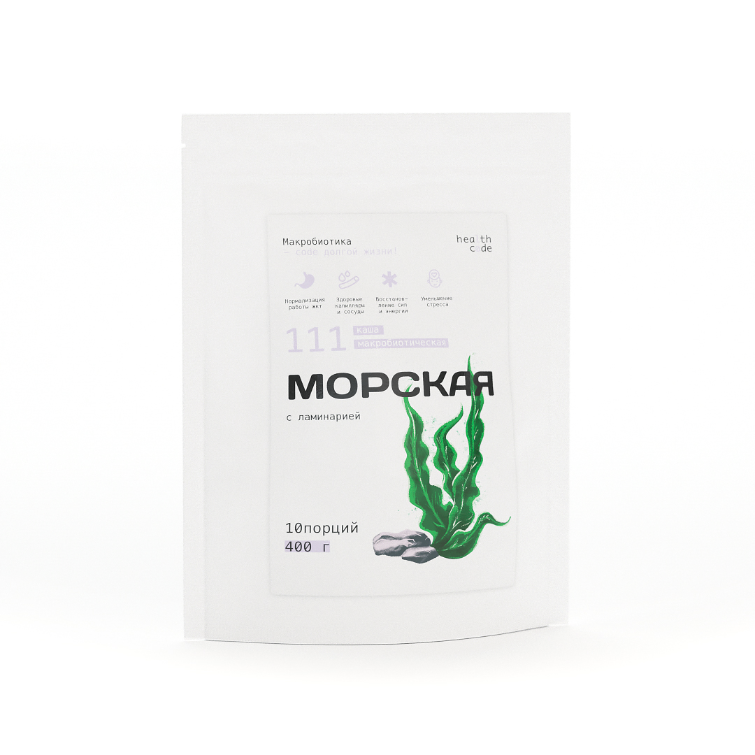 

Каша быстрого приготовления Health code "Морская" источник йода 400г, Морская