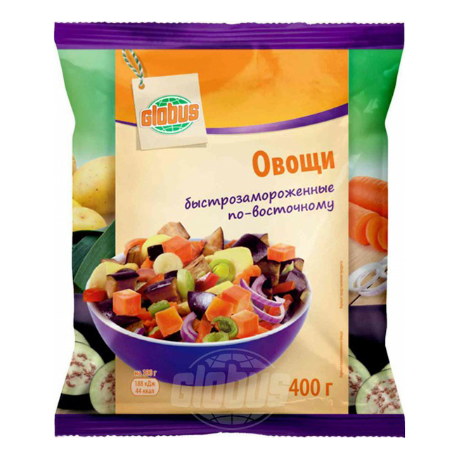 

Овощи Globus По-восточному быстрозамороженные 400 г